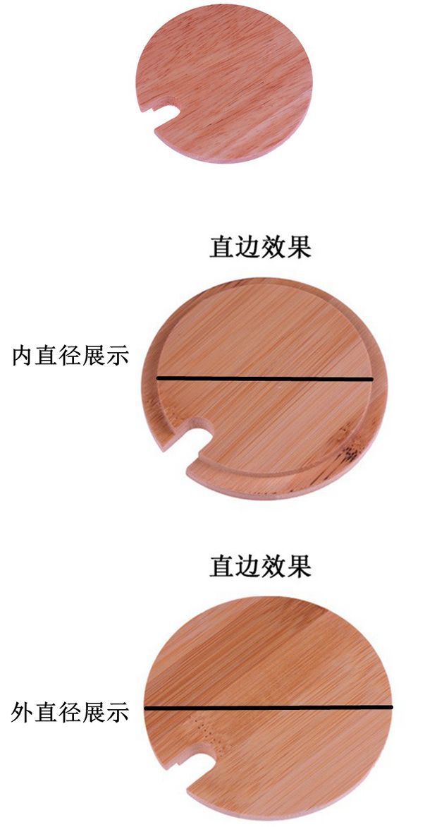 Thời trang sáng tạo cốc cà phê nắp cốc nắp cốc nắp tre nắp thủy tinh nắp gốm nắp nắp có nắp - Tách bình nước thủy tinh 500ml