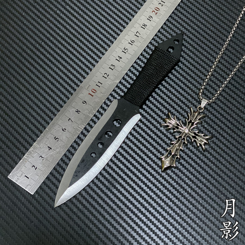 Outdoor Dart Dark Weapon Willow Leaf Flying Needle Dart Knife Self-Defense Dark Weapon Straight Rotation Flying Steel Needle Throwing Martial Arts Equipment Props