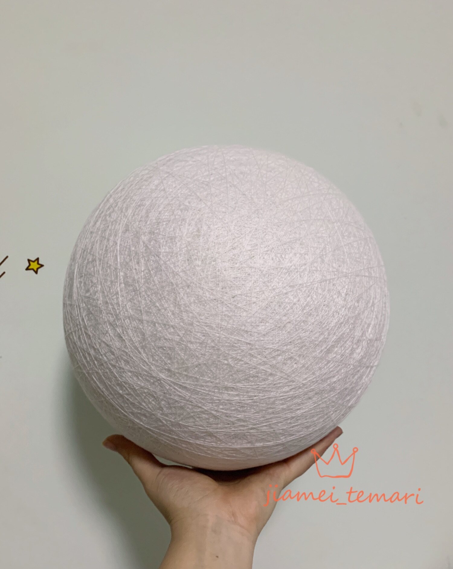 mango temari ball temari plain ball 25cm wrapped