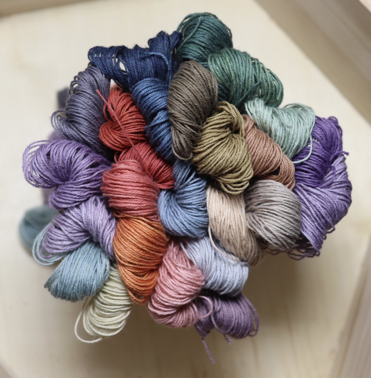 mango temari ball plant dyeing plant dyeing thread cotton thread rmb color scheme