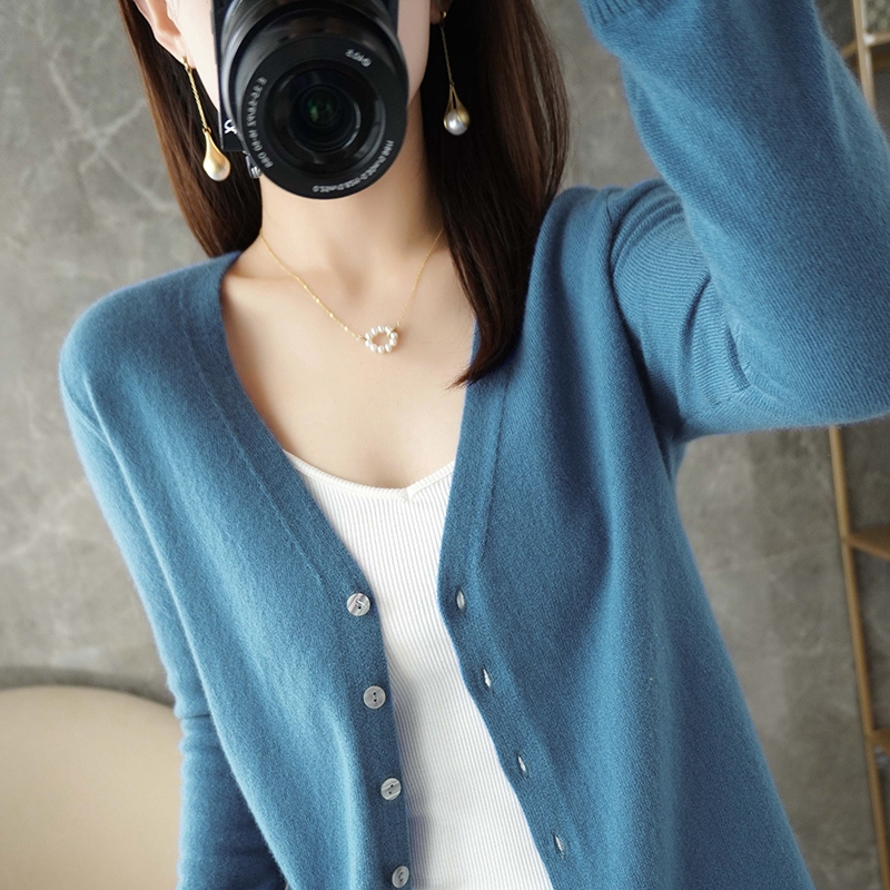Versatile Spring New Arrivals 2026 Knit Cardigan Spring and Autumn Long-Sleeve Thin Sweater Outerwear Sweater Coat Top