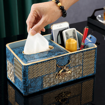Multifunctional tissue box storage box coffee table drawing box bedroom girl Nordic style drawing box living room napkin