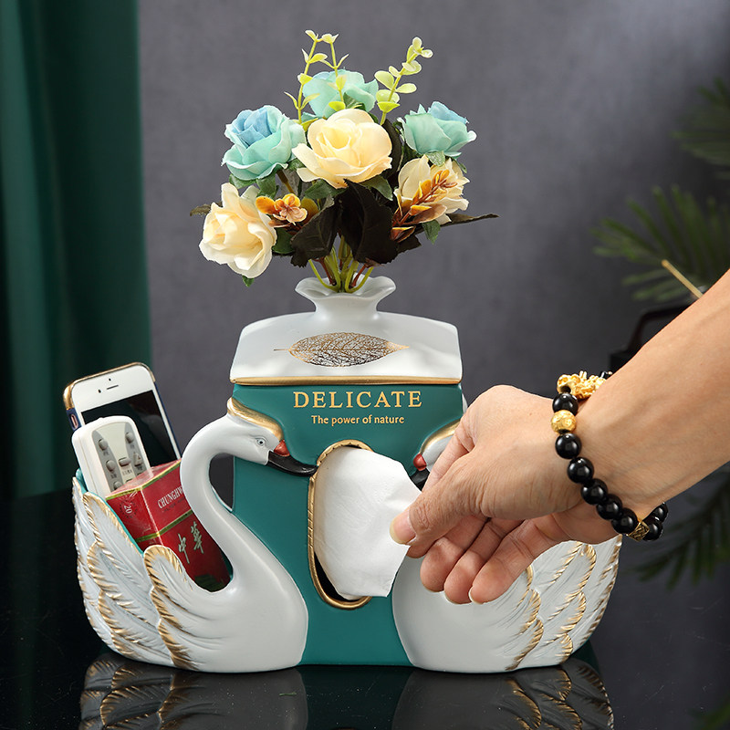 Toilet Paper Box Home Living Room Creative Tea Table Containing Box Upscale Light Lavish Tissue Box Ins Wind Superior Sense Home Box