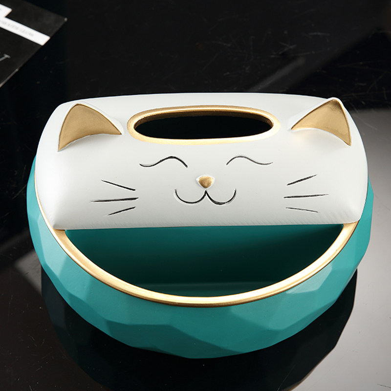 Multifunctional Tissue Box Home Creativity Upscale Sanitary Paper Box Living Room Light Lavish Remote Control Containing Box Napkin Paper Box