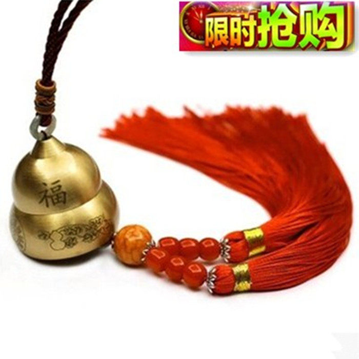Car pendant ornaments car decoration ornaments car accessories high-end accessories pure copper bell gourd to ensure safety
