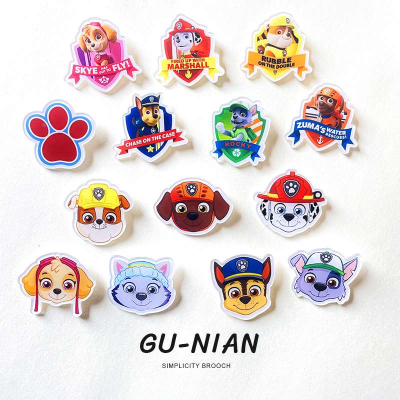Cute Cartoon Children's Brooches, Achille, Momo, Little Li, Gray, Pins, Boys and Girls, Award Brooches, Badges