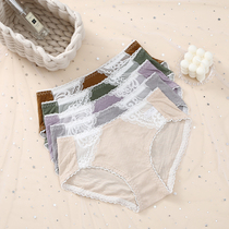 Cotton Panties Women Breathable Lacy Sexy breifs Women Pants Head Mid-waist Low Waist Shorts Girls Pants
