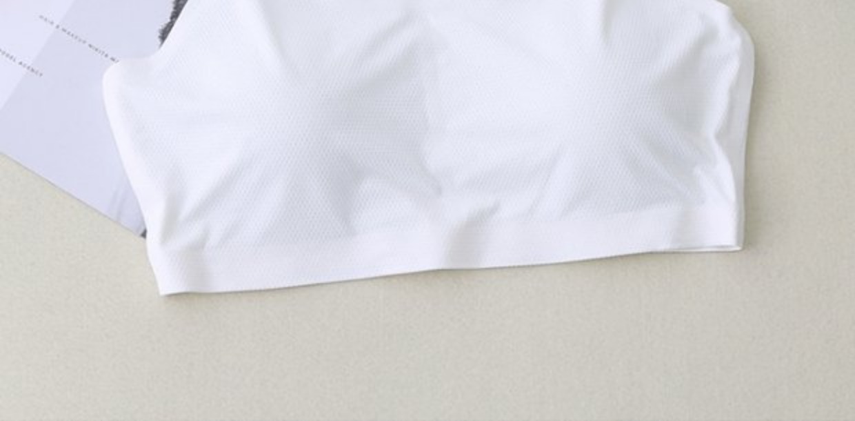 Mùa hè băng lụa đẹp trở lại ống hàng đầu dây đeo ngực cô gái chạm đáy áo vest đoạn ngắn áo ngực học sinh trung học đồ lót đồ lót nữ cao cấp