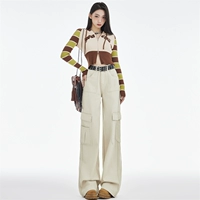 Кремовые штаны