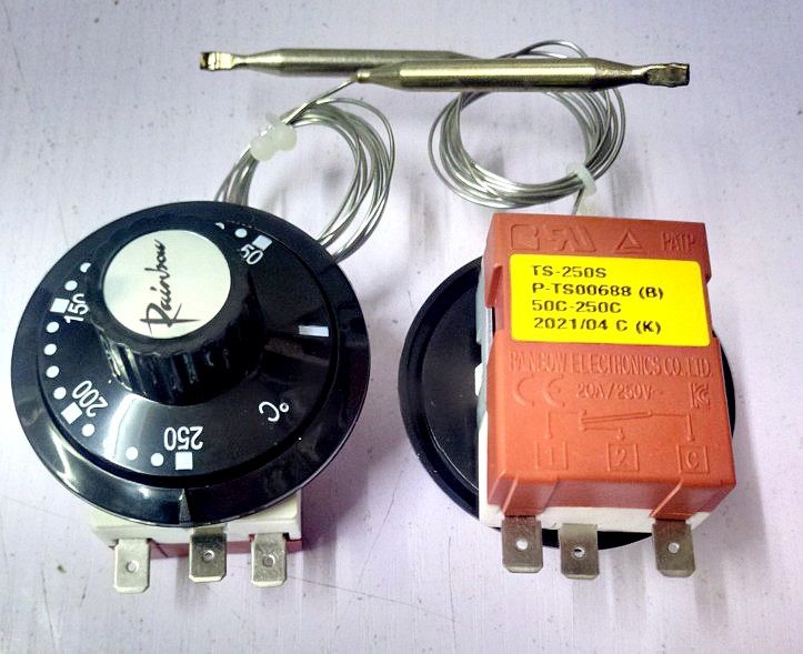 South Korea Rainbow Thermostat Rainbow TS-250S 50-250 20A250V Knob Thermoregulation Switch-Taobao
