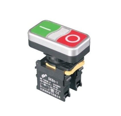 Jiangsu Shuangke double start stop button SKB0-PR11 11D double head button with light SKB0-1