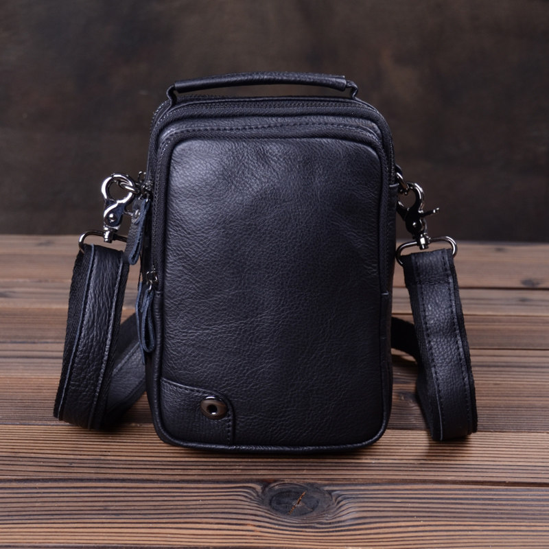 Xuan Mashi Men's Small Bags Mini Men's Bags Shoulder Bags Leather Soft Leather Shoulder Bags Messenger Bags Casual Leather Backpacks