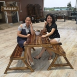 Дорожная уличная вилла для отдыха, комплект из натурального дерева