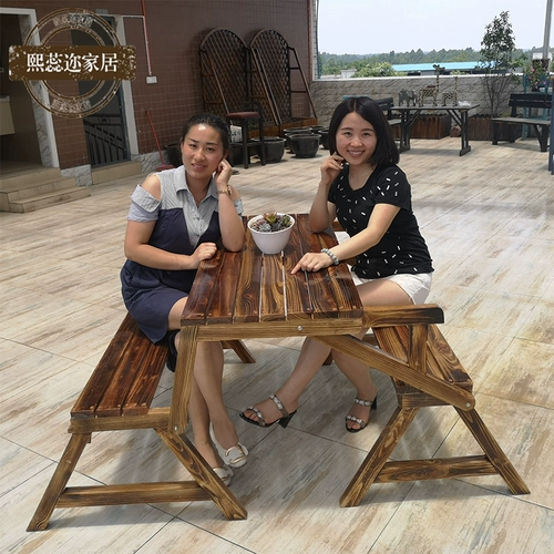 Дорожная уличная вилла для отдыха, комплект из натурального дерева