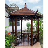 熙蕊迩 Наружная анти -коррупционная деревянная беседка и династий Цин Структура Классическая сплошная древесная павильон ландшафт деревянный дом сад беседка
