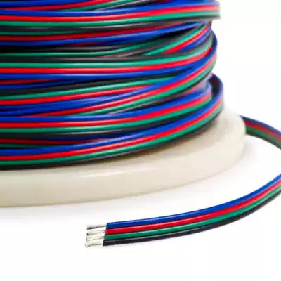 LED light strip cable monochrome RGB strip 2p4P5p color rehearsal cord extension cord 5050#22AWG wire core wire
