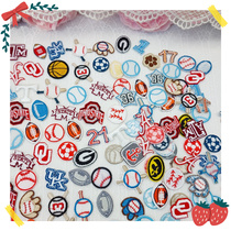 Embroidery small cloth 50 mixed alphanumeric male baby mini patch DIY clothing manual material has repeated