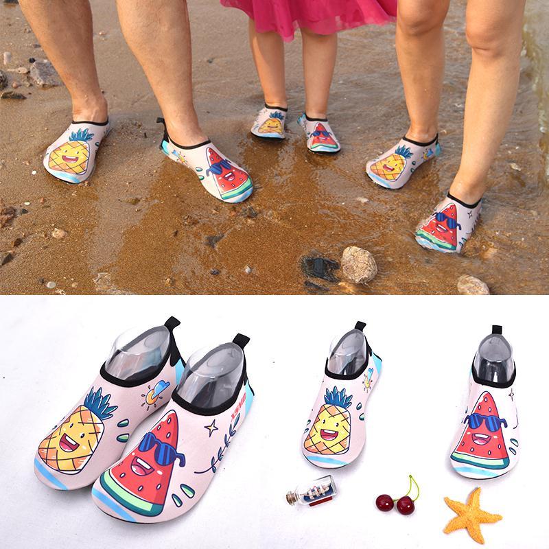Korean cute parent-child male and female adult children sandals snorkeling shoes and socks non-slip soft bottom Swimming Diving anti-injury foot