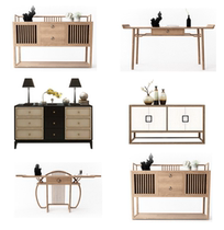 New Chinese modern porch cabinet simple doorway shoe cabinet door living room porch balcony storage decoration cabinet spot