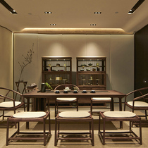 New Chinese solid wood tea table and chair combination simple North American black walnut tea table tea table tea table Zen Tea Table Furniture Spot