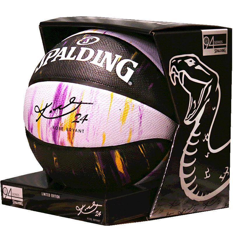 [Kobe Bryant Black Mamba Commemorative Edition] Spalding Official Authentic No. 7 Basketball Limited Edition Gift 84-131Y