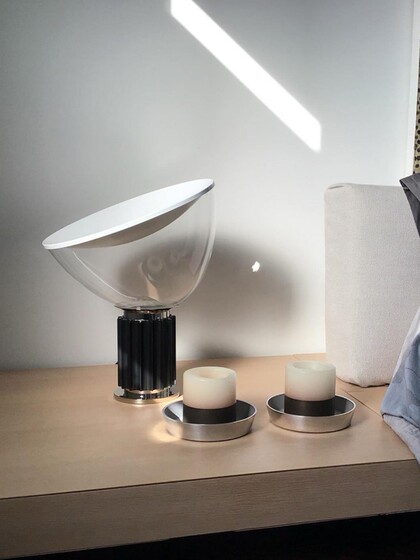 Italian Taccia Radar Table Lamp Designer Model Room Living Room Bedroom Bedside Led Atmosphere Decorative Table Lamp