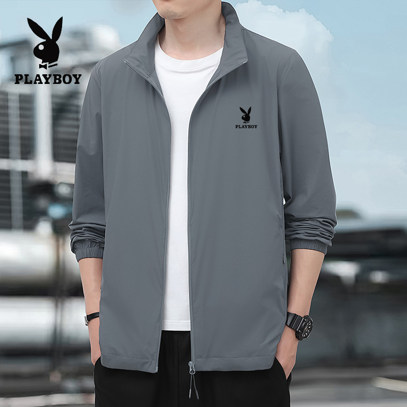 Playboy Ultra-Thin Jacket Men's Summer Sun Protection Clothing High-End Casual New Large Size Men's Jacket