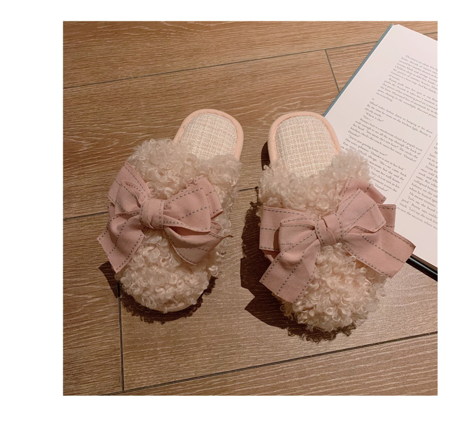 Women's Fashion Butterfly Round Toe Cotton Slippers display picture 28