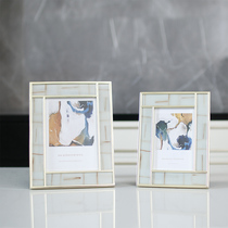 Upscale light extravaganza modern photo frame swing table 7 inch metal Eurostyle American 6 inch photo frame Soft deco-like plate room swing piece