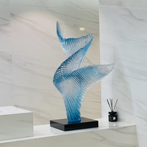 Sales office Modern creative resin Sculpture Pendulum hotel lobby-like Room Living Room Genguan Soft Dress Artwork