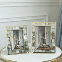 Nordic Style Light Luxury Metal Modern 6 Inch 7 Inch Frame Swing Table Frame Bedroom Soft Adornment Design Tabletop Pendulum