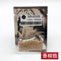 Round champagne diy small diamond jewelry inlaid color round diamond with stone ring pendant watch repair Diamond