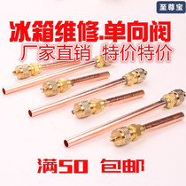 Refrigerator Check Valve Gfluoride Nozzle Plus Liquid Mouth Fridge Quick Joint Add Fluoride connector Ice cabinet Dry filter Ice cabinet