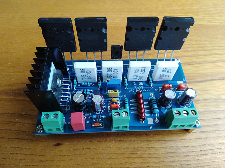 UPC1342V pushes brand new import 2sa1943 2sc5200 A 150W high power high fidelity power amplifier board