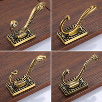 New Chinese clothes hook single wall wall door rear entrance entrance door wardrobe adhesive hook bronze coat hook household