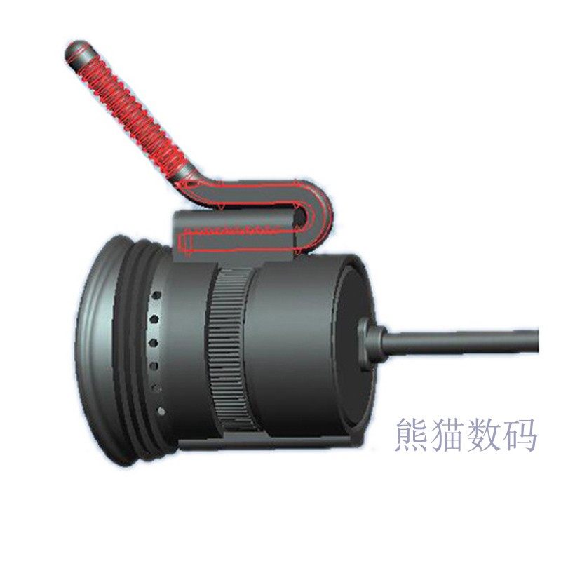 Head-wearing monocular monocular glasses display security monitoring FPV model aerial photography AV IN miniature monocular display