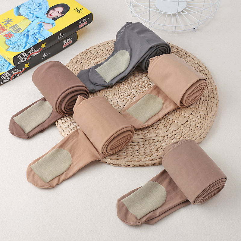 Medium-thick inner lap pants Sox autumn winter thin suede complexion Skinny Light Leg Warm Pants Socks Autumn winter One with a velvety foot