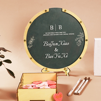 THEWAY Wedding Celebration Love Wooden Bookbook Event Launch New Creative Check-in Way Customized