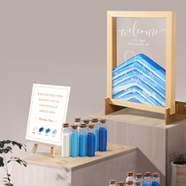 THEWAY Wedding Ceremony Sand Solid Wood Photo Book Book of Personalized Creative Check-in Signature