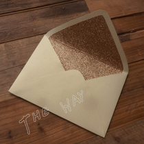 Envelope wedding custom bronzing onion glitter champagne glitter pearlescent