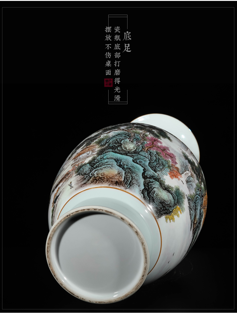 The Master of jingdezhen ceramics hand - made pastel landscape new sitting room porch TV ark, decoration of Chinese style household furnishing articles