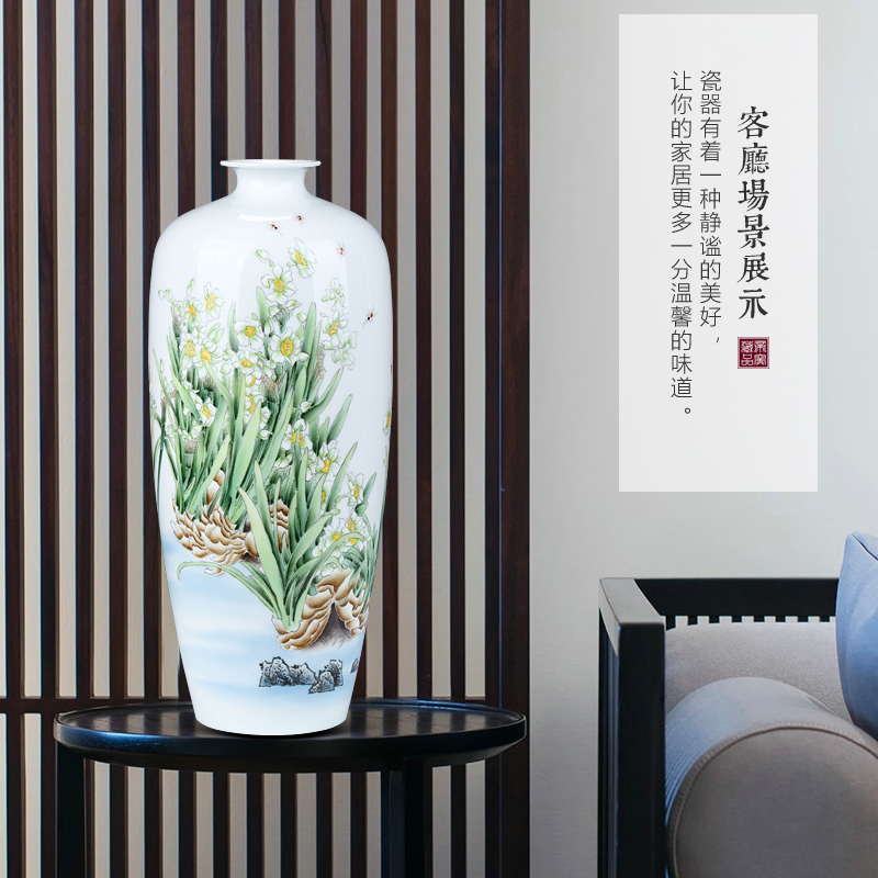 Master Chinese hand - made refers to flower vase jingdezhen ceramics sitting room porch TV ark, flower adornment furnishing articles