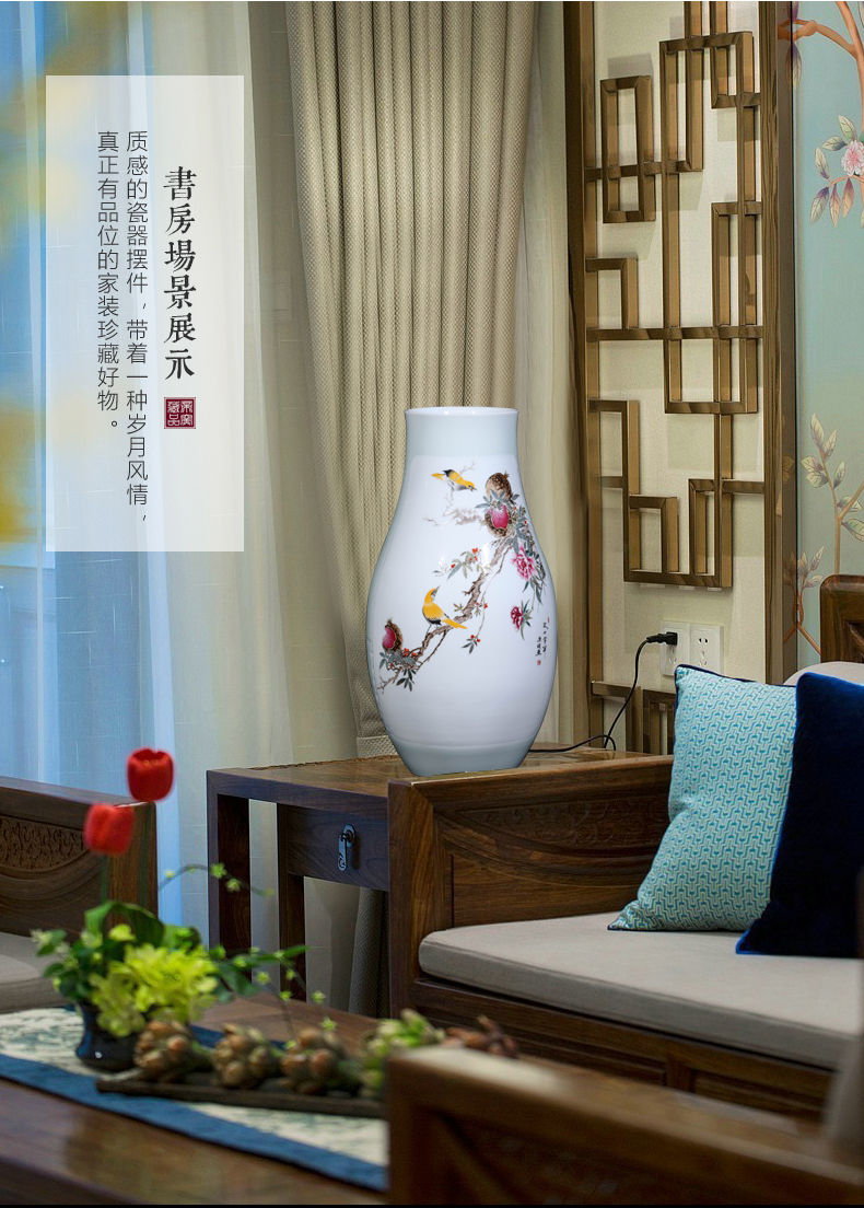 The Master of jingdezhen ceramics hand - made pomegranate vase Chinese sitting room porch TV ark, decoration as furnishing articles