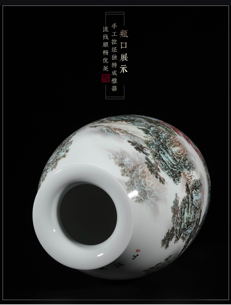 Town of pottery and porcelain vase furnishing articles master hand draw pastel scenery figure of new Chinese style living room TV ark of tea table decorations