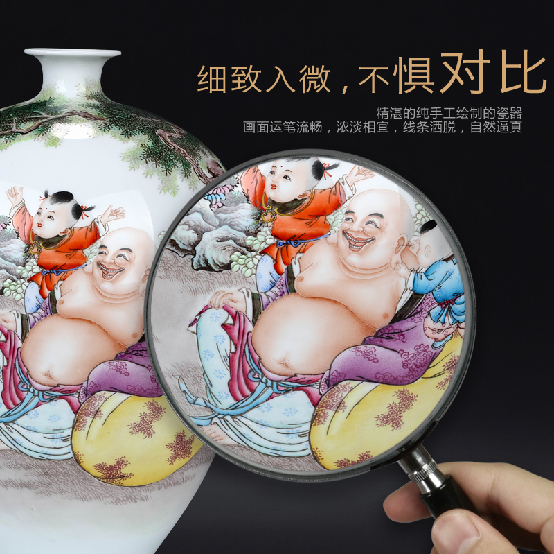 Jingdezhen ceramics dong - Ming li hand - made vase in the front of Chinese style living room porch decoration as furnishing articles