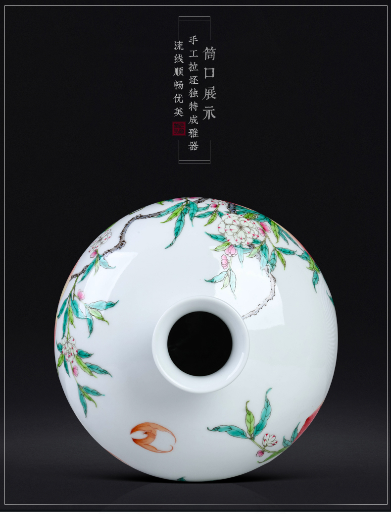 Jingdezhen ceramics antique hand - made nine peach wufu with cover mei bottles of classical modern home act the role ofing is tasted furnishing articles in the living room