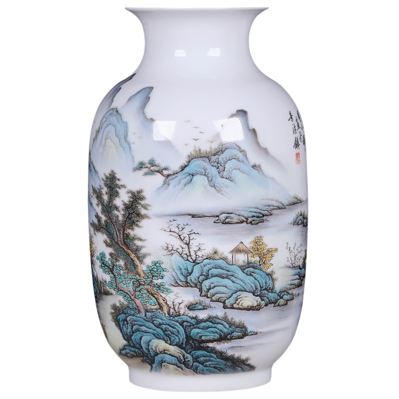 The Master of jingdezhen ceramics new Chinese style hand - made vases furnishing articles sitting room home wine ark, adornment handicraft arranging flowers