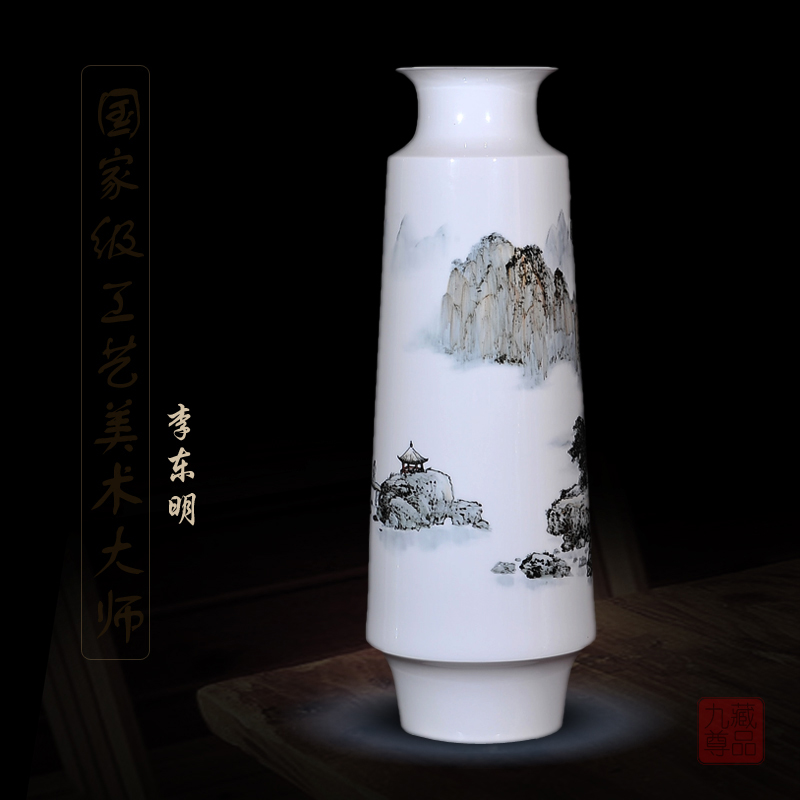 Jingdezhen ceramics dong - Ming li hand - made enamel vase khe sanh newest home decoration handicraft furnishing articles