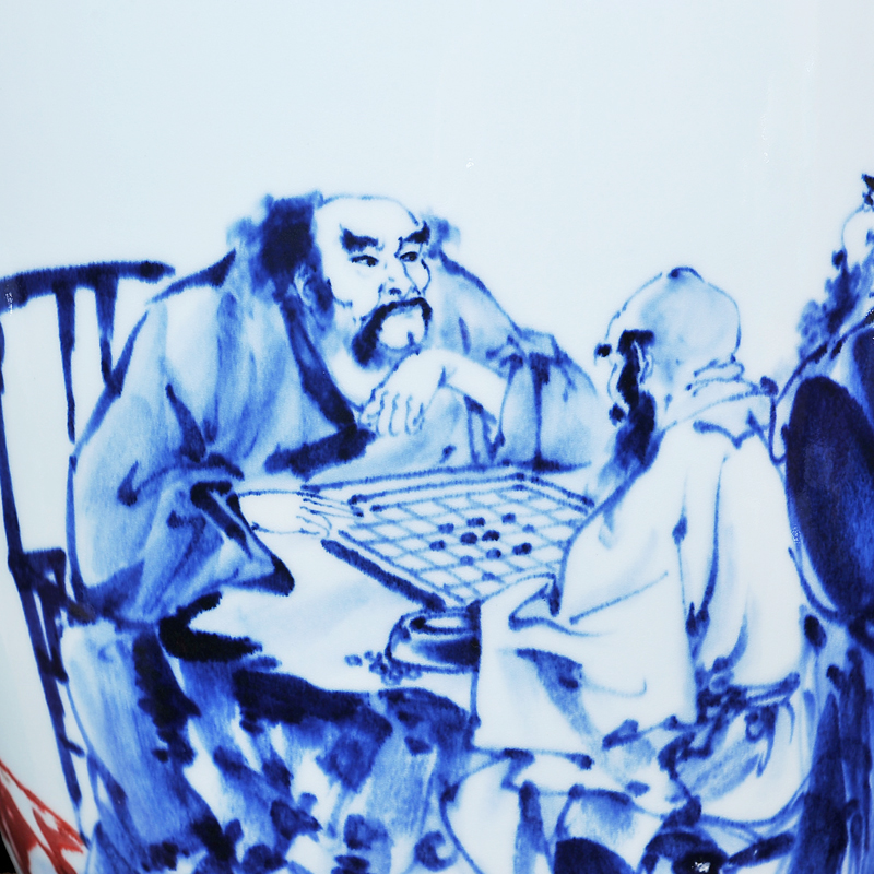 Jingdezhen blue and white youligong dong - Ming li hand - made ceramics vase transcribing crafts equation to talk to the living room