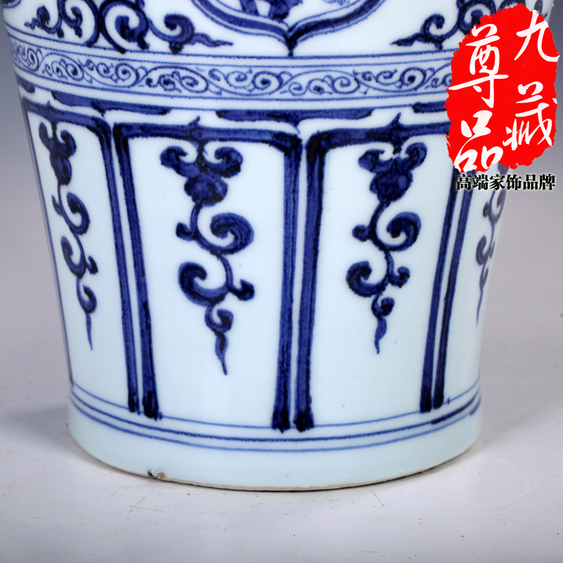 Imitation of yuan blue and white porcelain of jingdezhen ceramics four love motifs mei bottle vase household adornment handicraft furnishing articles